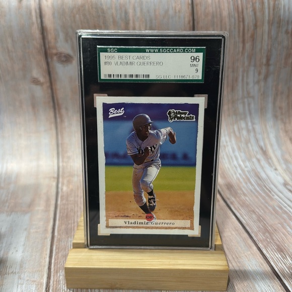 1995 Best Cards #80 Vladimir Guerrero SGC Card 96 Mint 9 Baseball Card Item #396 - Picture 1 of 3